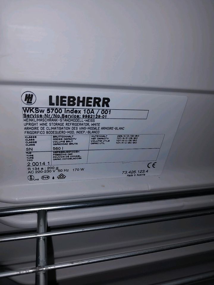 Liebherr Vinothek Wks 5700 Weinkühlschrank in Schiffdorf