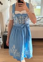 Dirndl blau/silber knielang Trachtenlobby by Angermaier Gr. 34 Bayern - Gauting Vorschau