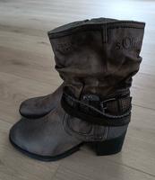 Neue S.Oliver Boots Winterstiefel Stiefel grau/braun Größe 36 Niedersachsen - Barsinghausen Vorschau