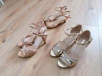 Sandalen Sandalette Riemchensandalen 37 gold, roségold Nordrhein-Westfalen - Südlohn Vorschau