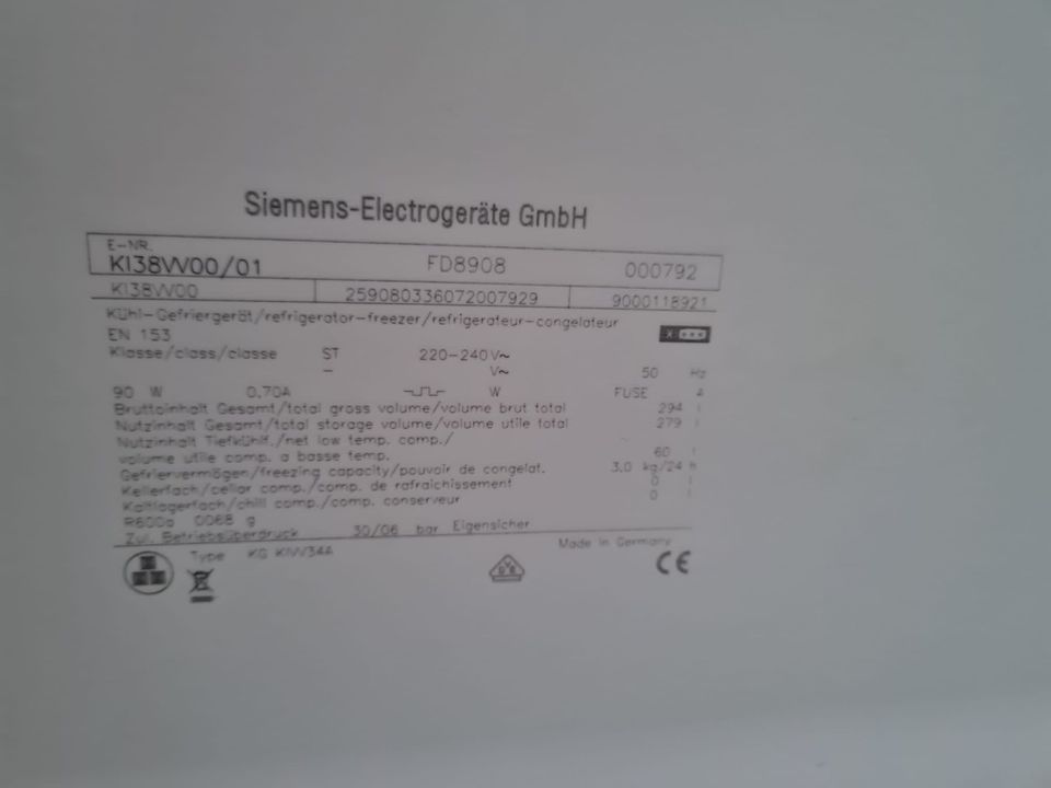 Siemens Kühl Gefrierkombination in Bottrop