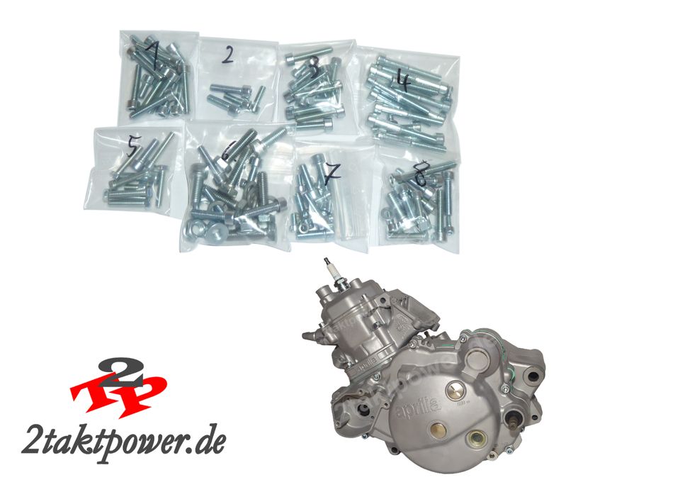 Schraubensatz Motor für Rotax 122 - Aprilia RS RX MX SX ETX 125 in Sundern (Sauerland)