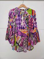 Bluse bunt Neu Gr. L XL Oversize Italy Mode Flieder Nordrhein-Westfalen - Gescher Vorschau