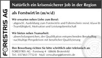 Forstwirt/in (m/w/d) Sachsen - Oelsnitz / Vogtland Vorschau