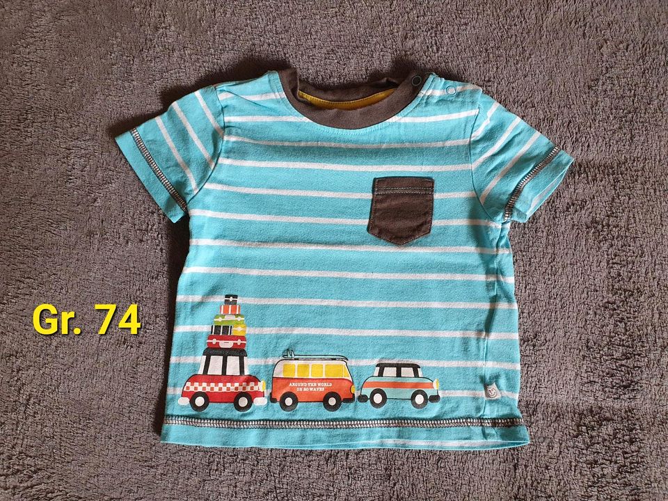 15 Baby Jungs kurzarm T-Shirts,Oberteil,Shirt,Mode,Größe 74/80 in Michelau i. OFr.