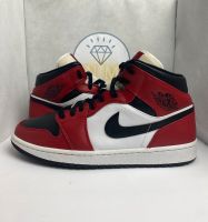 ✅Nike Jordan 1 Mid Chicago Black Toe Rot/Schwarz 44 US 10 Sneaker Sachsen - Treuen Vorschau