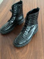 Högl Boots schwarze Stiefel Schuhe Leder Neuhausen-Nymphenburg - Neuhausen Vorschau