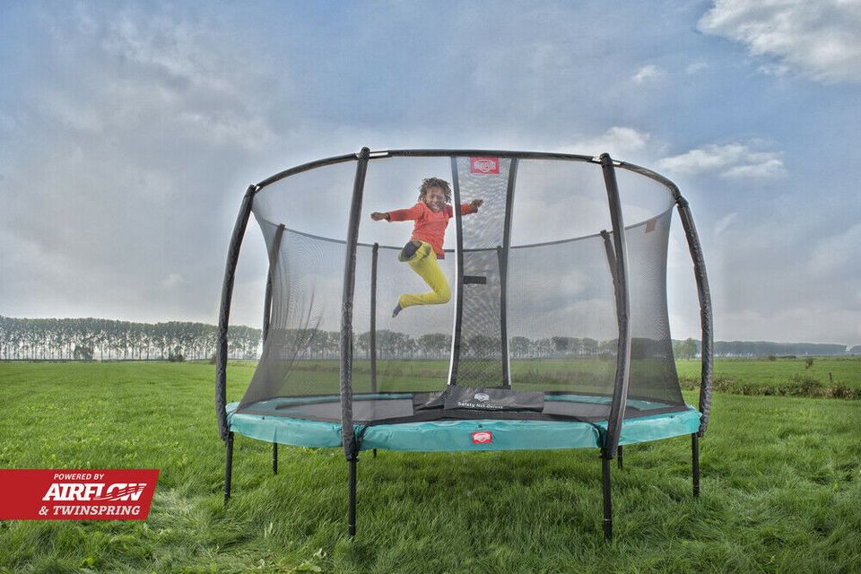 BERG Champion 330 grau mit Deluxe Netz Trampolin SONDERPREIS in Fröndenberg (Ruhr)