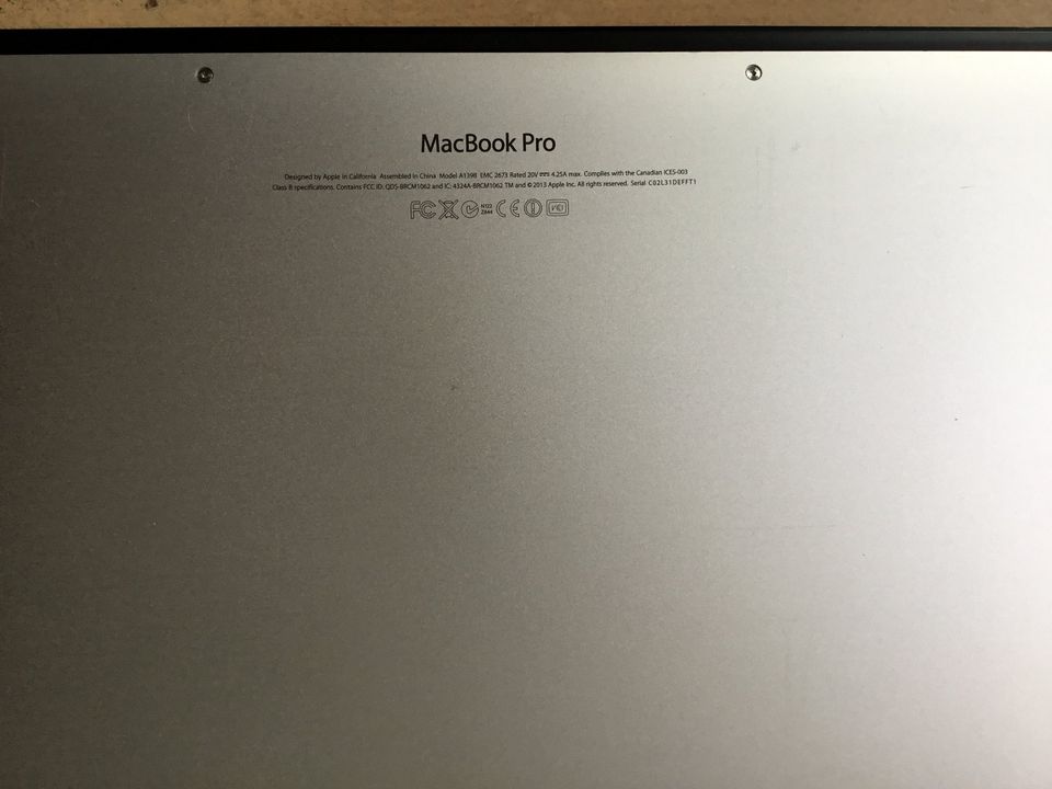 MacBook Pro Retina early-2013 Defekt ( lesen ) in Berlin