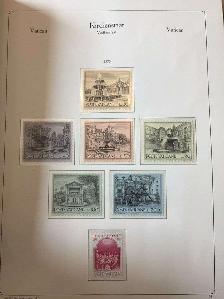 Briefmarkensammlung Kirchenstaat Vatikan (Wertvoll !!!) in Nieder-Olm