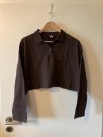 H&M Damen Polo Shirt Crop Langarm L braun Nordrhein-Westfalen - Hattingen Vorschau
