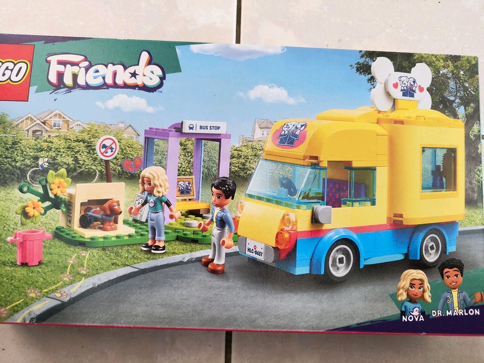 LEGO 41741 Friends Hunde-Rettungsvan, Tierrettung-Spielzeug-Van in Sinntal