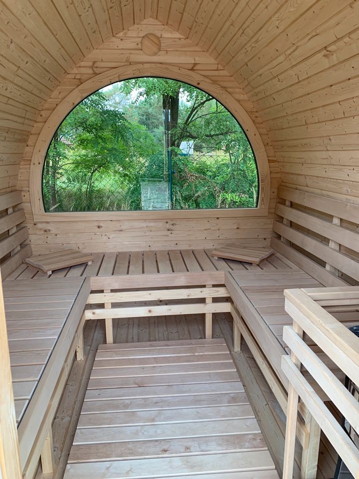 IGLU SAUNA 3m +Panoramafenster mit Holzofen in Luckenwalde