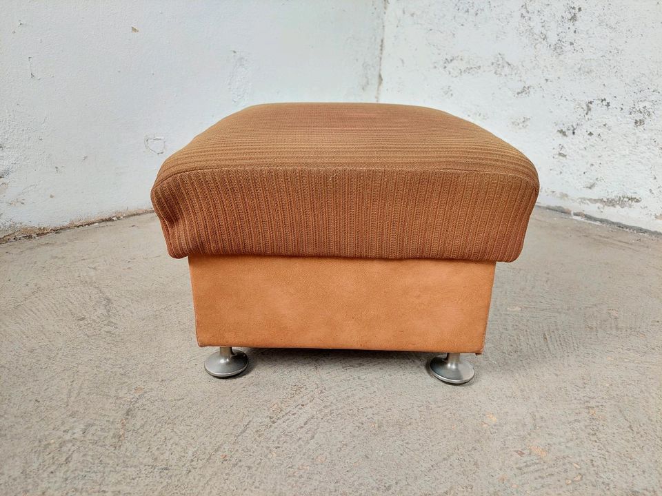 Vintage Hocker Sitzhocker Polster 60er 70er DDR Retro in Leipzig