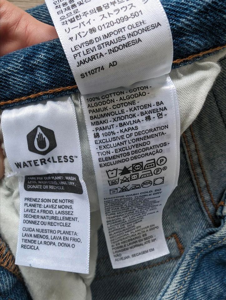 Levis Jeans 501 Crop 26/28 36/S Straight Straightleg Used Highwai in Stuhr