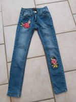 Mädchen Jeans mit Blumen Schleswig-Holstein - Langballig Vorschau