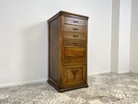 WMK Wunderschöner, sehr rarer & gut erhaltener dänischer Jugendstil Büroschrank aus vollem Eichenholz mit Originalgriffen # Schrank Highboard Aktenschrank Kommode Wäschekommode Art Deco Vintage Friedrichshain-Kreuzberg - Friedrichshain Vorschau