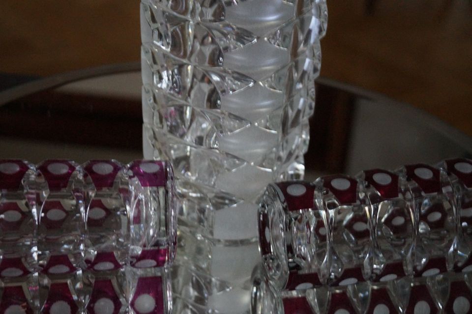 Vase Glas LUMINARC France Vintage 70er Windsor 24 cm Kristall in Solingen