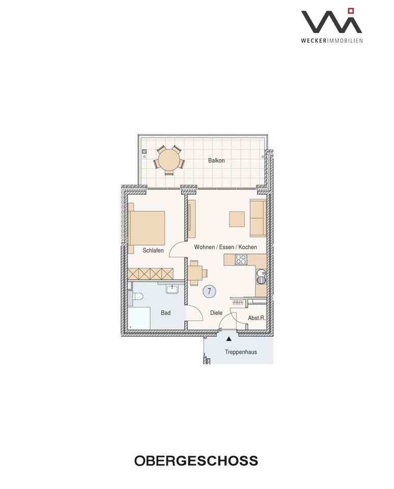 NEUBAU innovativ & komfortabel in Citylage – schicke Obergeschosswohnung mit großem Südwestbalkon in Warendorf