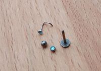 Piercings blauer Diamant und Silber-Kugel Saarland - St. Ingbert Vorschau