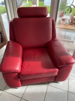 Leder Sessel rot, gebraucht, top Nordrhein-Westfalen - Minden Vorschau