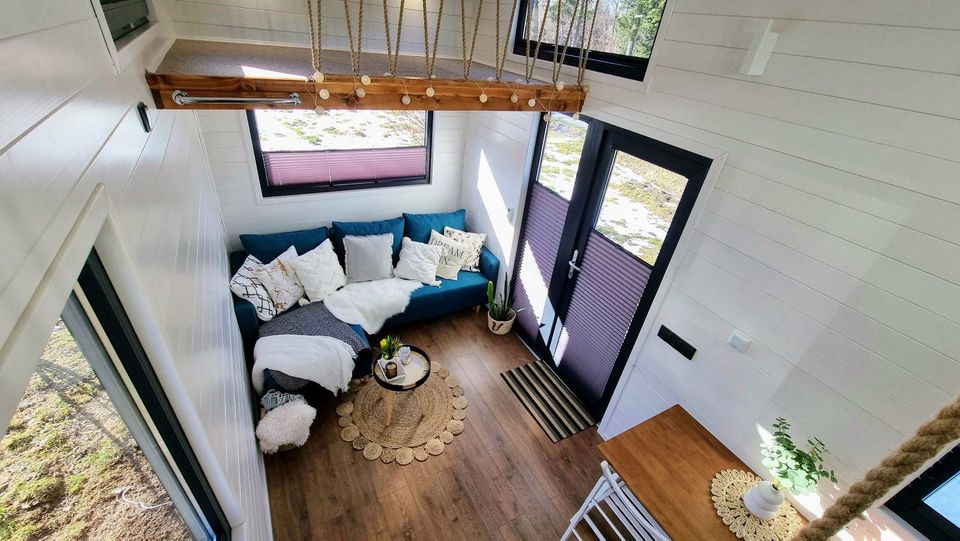 Baugenehmigungsfähig! Tiny House 7,2m mit 2 Schlafnischen! Wunderschönes Minihaus mit Statik! Top-Qualität & einzigartiger Look! Mini Haus Tinyhaus Modulhaus Mikrohaus in Wolbeck
