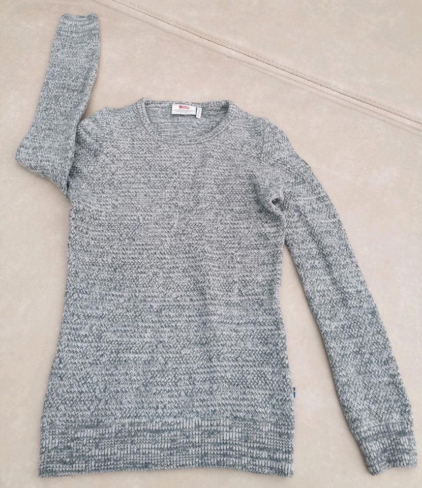 Fjällräven Damen Övik Structure Sweater Gr. M Grau Melliert in Krefeld