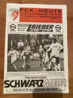 Stadionheft 1988 FC Kronach - TSV Vestenbergsgreuth Bayern - Heilsbronn Vorschau