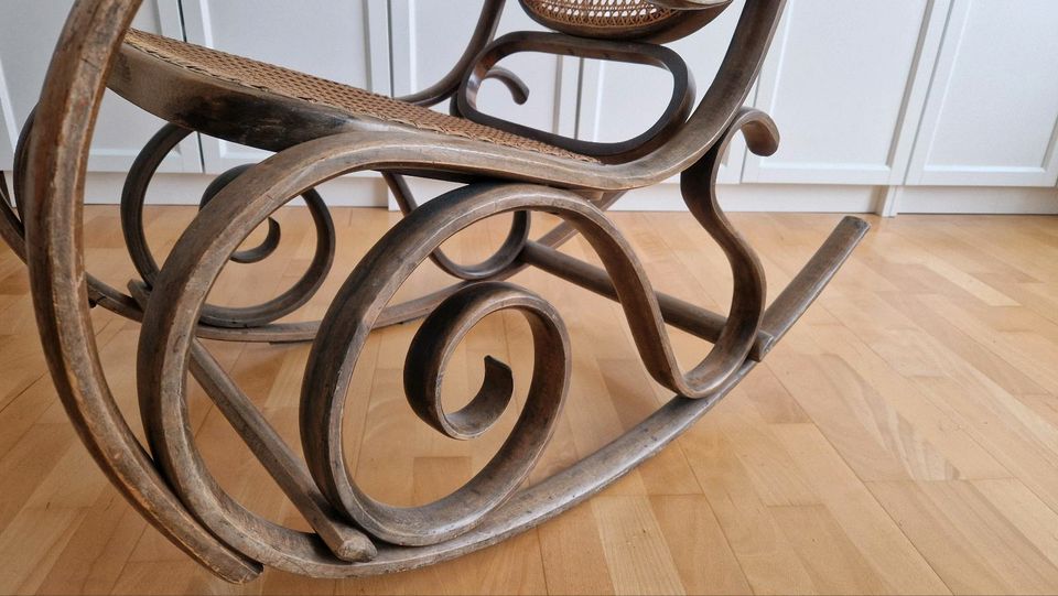 SL Sautto Liberale Schaukelstuhl Thonet Wiener Geflecht Art Deco in Essen