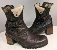 Manas Lederstiefel gefüttert braun mit Absatz Rheinland-Pfalz - Hahnstätten Vorschau
