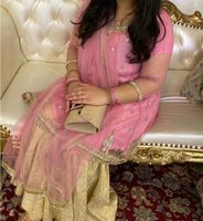 Pakistanisches/Indisches Kleid rosa/gold Baden-Württemberg - Mannheim Vorschau