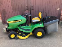 John Deere X300R mit Tielbürger Schneeschieber Mehrzweckstreuer Niedersachsen - Meine Vorschau