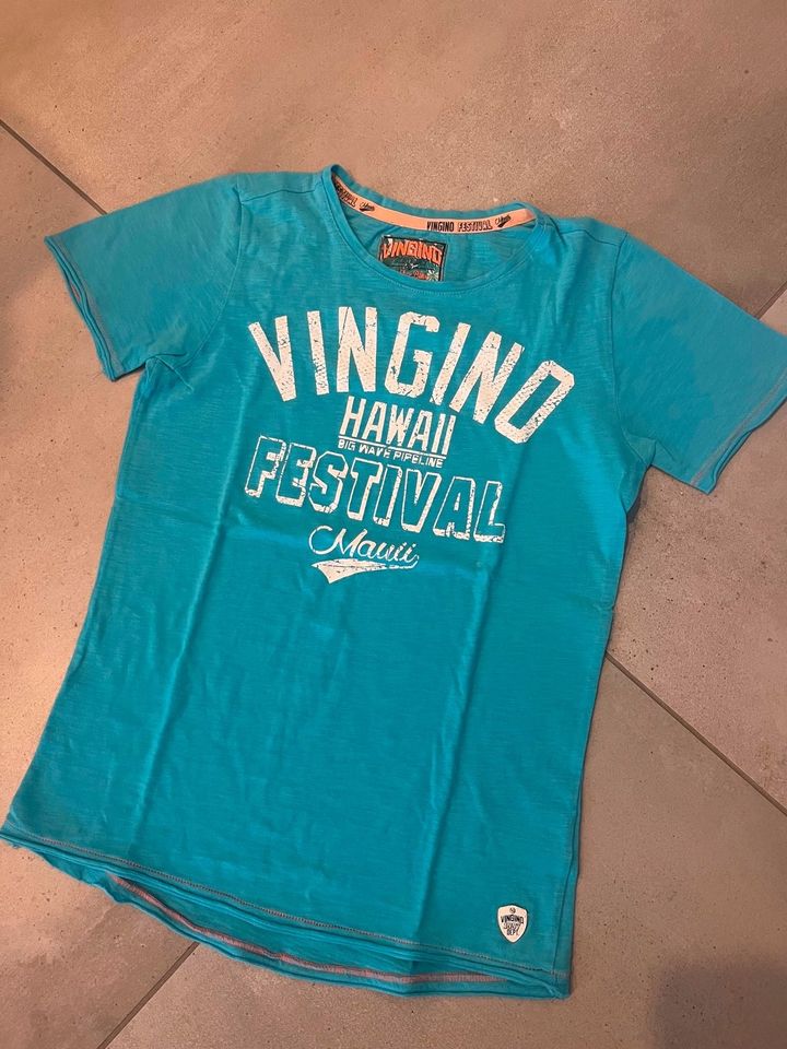 ☼ VINGINO Shirt kurzarm, T-Shirt türkis, Gr. 12 ca. 152 TOP ☼ in Möhnesee