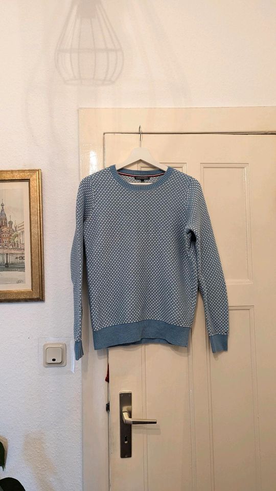 Tommy Hilfiger Pullover Gr. S Baumwolle blau weiß in Hamburg