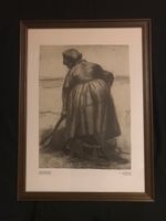 Rijksmuseum - Vincent van Gogh / Print of "Spittende Boerin" Bayern - Langquaid Vorschau