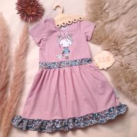 Handmade Kleid 116 Stoffduo Hase Ostern Hessen - Grävenwiesbach Vorschau