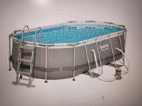 Pool Bestway 427cmx250cmx100cm oval Saarland - Schiffweiler Vorschau