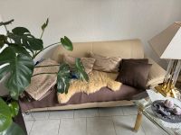 Kleines Sofa, Ottomane Farbe beige hell ohne Deko reduziert Niedersachsen - Leezdorf Vorschau