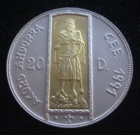 Andorra  1994   --   Silber  mit Goldinlay  1,47 g Nordrhein-Westfalen - Oberhausen Vorschau