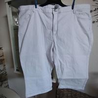Gr.56 Weiße Baumwolle Stretch Capri Jeans 7/8 Hose Sachsen - Görlitz Vorschau
