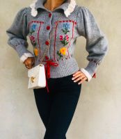 ZARA Cardigan Strickjacke Tracht Stickerei Blumen Gr.36/38,S M Sachsen - Plauen Vorschau