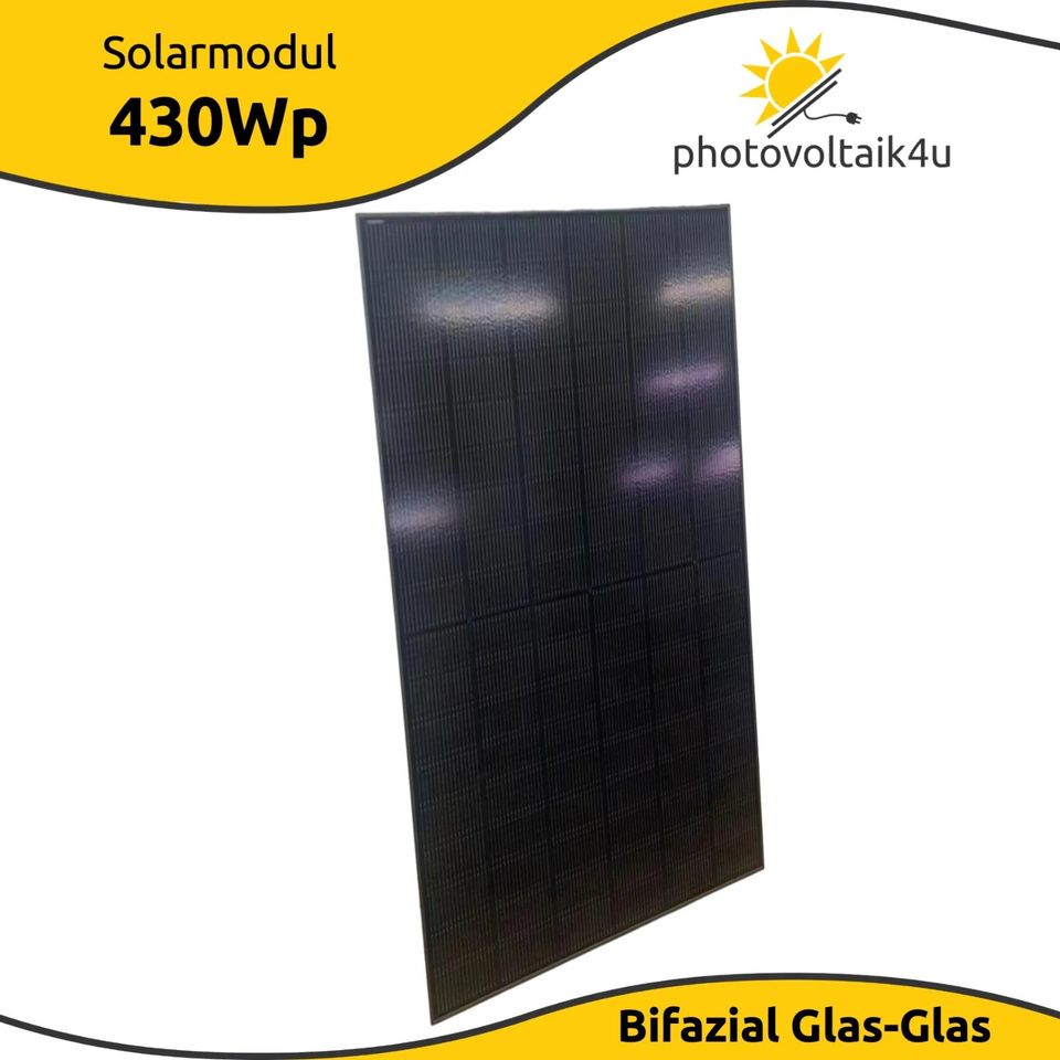 Solarmodul 430Wp bifazial FULLBLACK (Glas-Glas). Sofort Abholbar in Barsinghausen
