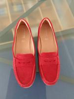 Geox Schuhe rote Slipper Mokkassins Loafer 41 Niedersachsen - Weyhe Vorschau