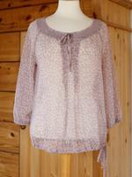 MEXX 3/4 ARM BLUSE HEMD TUNIKA SHIRT STERNE LILA 34/36 WIE NEU!!! Hessen - Felsberg Vorschau