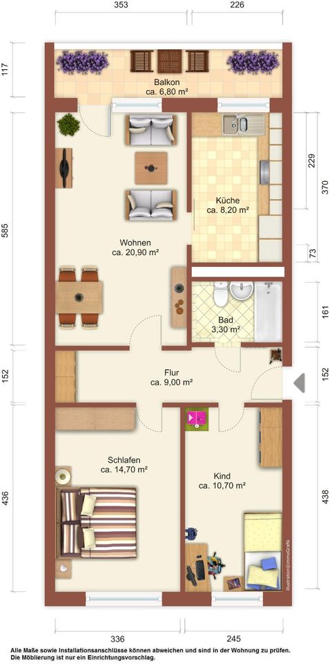 Bezugsfertig! 3-R.-WE m. Balkon in Olbersdorf! in Olbersdorf