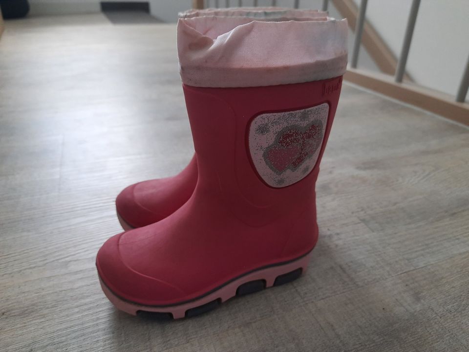 Bama Mädchen Gummistiefel 21 ungefüttert pink rosa in Ursensollen