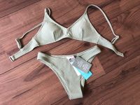 H&M Bikini NEU grün mint 36 S gerippt strukturiert Bayern - Schwabmünchen Vorschau