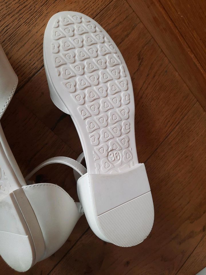 Schuhe Kommunion Mädchen Gr 36 NEU Hochzeit Taufe weiß in Wiggensbach