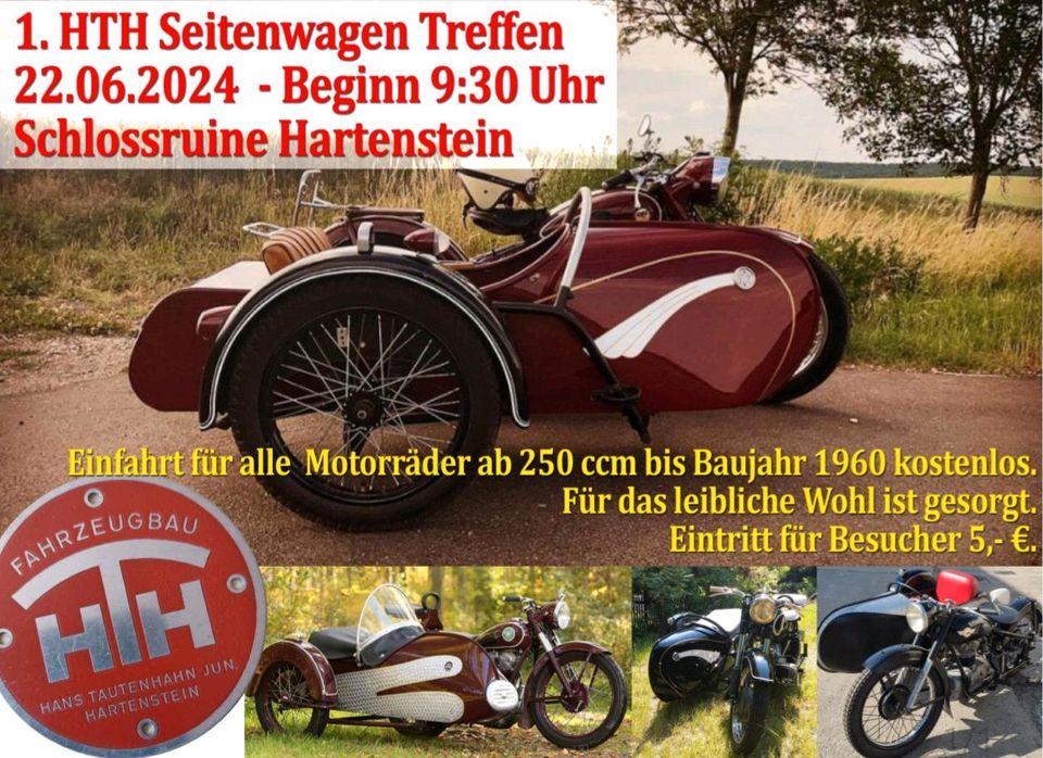 HTH Seitenwagen,  Wünsche,  GEWO,  Stoye, Awo,  EMW R35, BK 350 in Lichtenstein