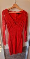 rotes Kleid mit Spitze (langarm) Sachsen - Crottendorf Erzgebirge Vorschau